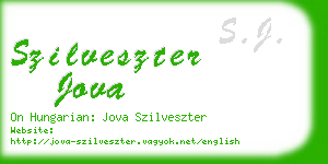 szilveszter jova business card